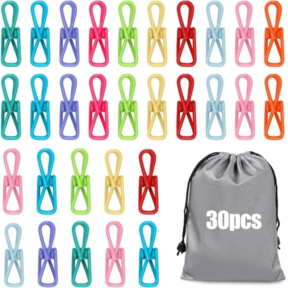 Chip Clips, 30PCS Bag Clips, Used for Chip Clips Bag Clips Food Clips, Organizing Office or School Files, Clothesline Holders, Clothes Pins
