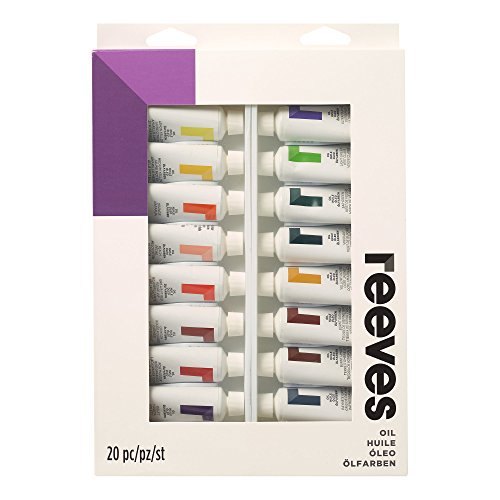Reeves Oil Color Paint 22ml Tubes, Set of 20, Colour
