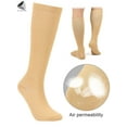 thumbnail image 6 of PULLIMORE 2 Pairs Graduated Compression Knee High Socks 10-20mmHg for Men & Women Best For Running,Athletic Sports, Crossfit, Flight Travel "S-2XL", 6 of 7