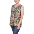 thumbnail image 2 of NY Collection Women's Sleeveless Pintucked Blouse, 2 of 4