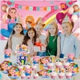 thumbnail image 3 of Ms Rachel Party Supplies Decor Plates Fans Decorations Honeycomb Centerpieces Cake Toppers, 3 of 6