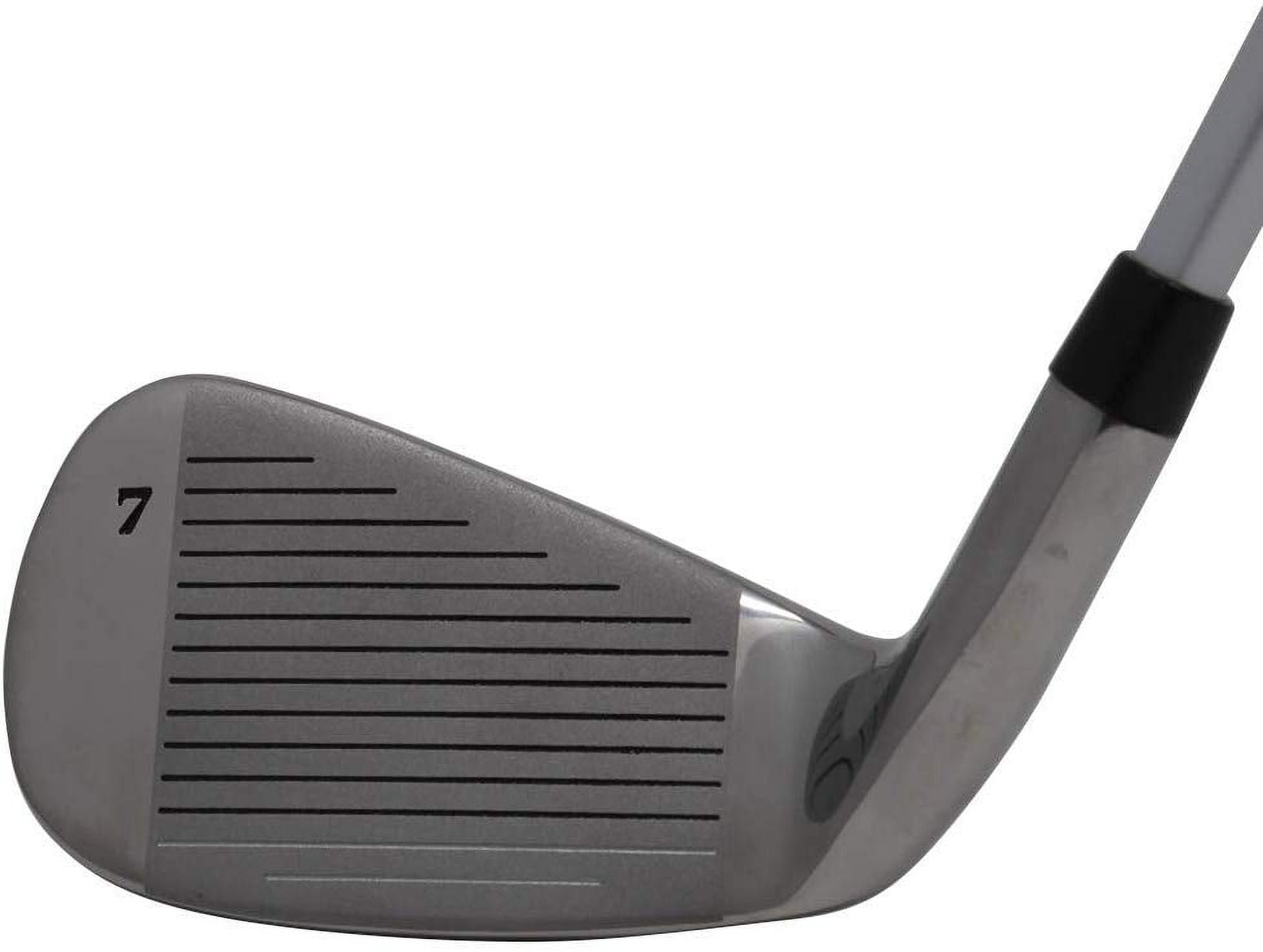 Extreme X7 High MOI +1 inch Over Big & Tall Men's Complete 5-Piece Iron Set (7-SW) Right Handed Regular R Flex Graphite Shafts (Tall 6'0"+ / +1" Over) with Midsize Black Pro Velvet Grips