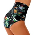 thumbnail image 1 of Bas de Maillot de Bain pour Femmes à Taille Haute à Motif Floral, 1 of 4