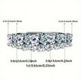 thumbnail image 2 of 3.6 Carat Moissanite Wedding Ring S925 Silver Women Wedding Ring Birthday Gift Anniversary Wedding Festival Activities Daily Wear, 2 of 6