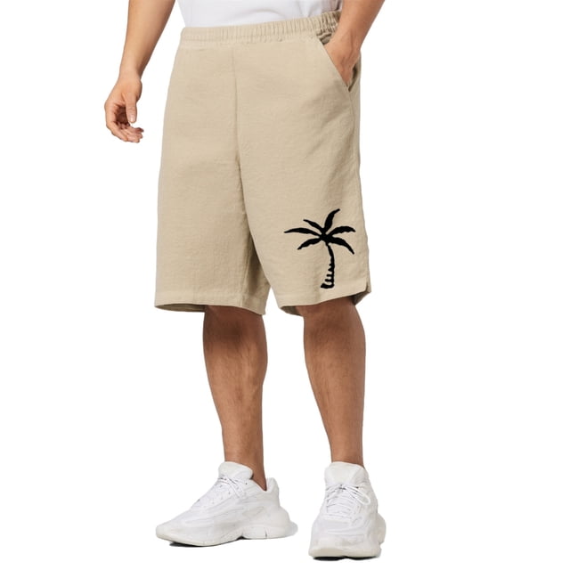 WILLBEST Pantalones Cortos de Playa de Verano para Hombre con Estampado de Árboles, Pantalones Cortos Deportivos Informales para Actividades Oceánicas y Deportes Al Aire Libre.