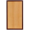 Lancaster Home 30" x 60" Rectangular 2-Tone Cherry Resin Table Top with 2" Thick Mahogany Edge - 30"W x 60"D x 2"H