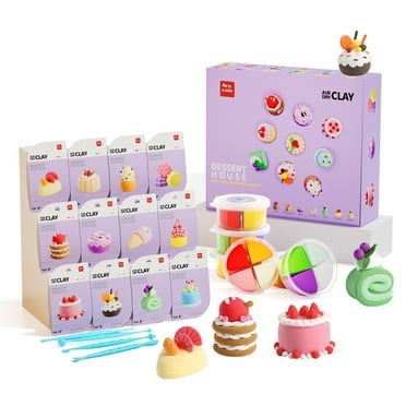 Anywise Air Dry Clay Kit for Kids - Dessert (12 Pieces)