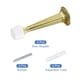thumbnail image 3 of Puerta Topes, 2uds - Zinc Aleación Sólido Rígido Puerta Tope con Tornillos y Expansión Tubo, Puerta Tapón con Suave Goma Punta para Proteger Pared, Puerta (Oro), 3 of 7