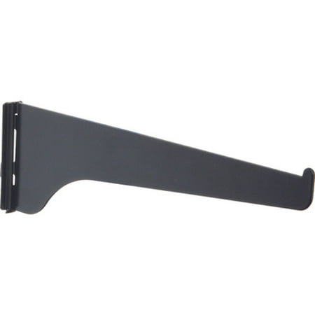 

2PC Knape & Vogt 180BLK10 Regular Duty Single Slot Shelf Bracket 10 Inch Black