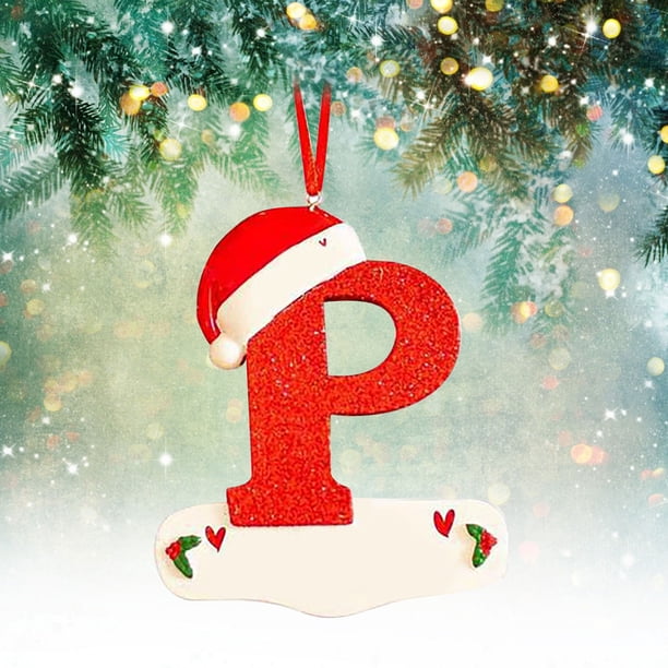 Navidad Little Red Hat Carta Colgante DIY Escribible Nombre 26 Carta Colgante Wmkox8yii gf6260