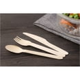 thumbnail image 5 of NUOLUX Disposable Wood Wooden Party Folk Polystyrene Picnic Fork Camping Spoons Takeout Cutlery Kits Silverware Duty Heavy, 5 of 6