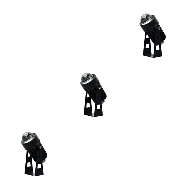 Naiovety Arandela de pared Foco LED 220V 5W Iluminación de paisajismo 180 grados Giratorio Aluminio Portátil Lámpara de haz con cable Parque Luz blanca cálida 3Conjunto