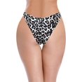 thumbnail image 2 of Braguitas de Bikini con Tanga Sexy para Mujer Braguita de baño brasileña con Corte en U Estampado de Leopardo XL Estampado de Leopardo XL Xishao ropa, 2 of 2