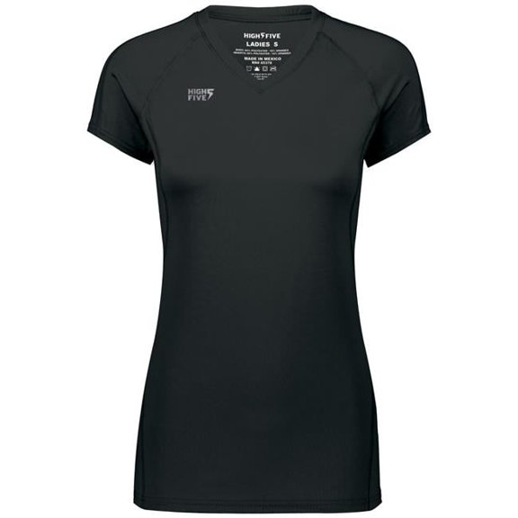 High Five 342222.080.L Ladies Truhit Short Sleeve Jersey, Black - Large