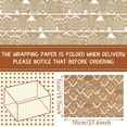 thumbnail image 2 of Neighborly Nook 12 Sheet Christmas Wrapping Paper Not Roll Vintage Funny Animal Gift Wrap Folded Flat for DIY Crafts Birthday Holiday Xmas Party Supplies, 20" x 28" (Gingerbread Man,Brown), 2 of 7