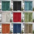 thumbnail image 3 of Gorgeous Home Linen 2pc Complete Set Faux Silk Floral Print Rod Pocket Window Curtain Semisheer Hunter Green Color 120" W x 84" L Nada Style, 3 of 5