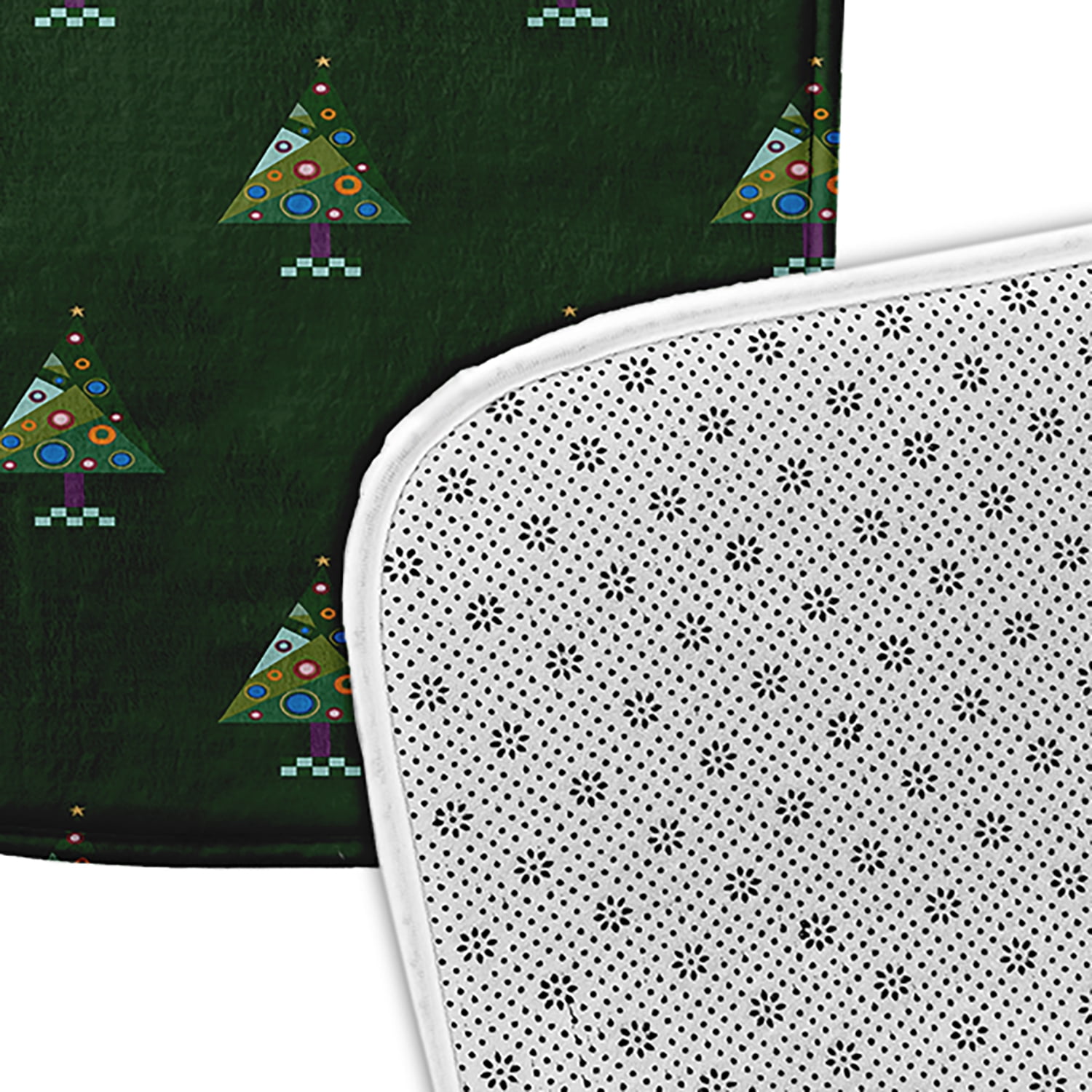 Simply Daisy Crazy Christmas Pet Feeding Mat for Dogs and Cats