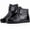 Black, variant on Herrnalise Men's Fashion Rain Boots Low To Help Non-Slip Solid Color Waterproof Boots Flash picks