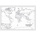 thumbnail image 1 of KAPPA MAP OUTLINE WALL MAPS WORLD MAP, 1 of 1