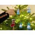 thumbnail image 3 of HCBY Sea Glass Christmas Tree, Handmade Sea Glass Christmas Tree Hanging Decorations with Snowman, Gnome & Stocking Shaped Seaglass Decor(C,3.1"), 3 of 3