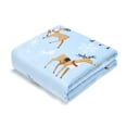 thumbnail image 3 of Lit Holiday LED Throw, Reindeer Christmas Blanket with Soft Fabric and 3 Lighting Modes, 50” x 60”, 3 of 9