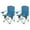 Blue 2pack, variant on ARROWHEAD OUTDOOR Portable Heated Folding Camping Chair w/ 6-Can Cooler, 3 Heat Settings, Cup & Wine Glass Holder, Grey