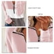 thumbnail image 4 of Sudadera con Solapa y Media Cremallera para Mujer, Jersey Suelto Informal de Manga Larga para Uso Diario, Rosa S, 4 of 5