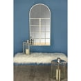 thumbnail image 2 of DecMode 24" x 48" White Window Pane Inspired Wall Mirror with Arched Top, 2 of 11