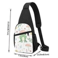 thumbnail image 4 of Disketp Sling Backpack,Multipurpose Crossbody Shoulder Bag Travel Hiking Daypack-Frog and Mushrooms, 4 of 6