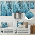 thumbnail image 4 of Designart "Nature s Magic in Blue Fern Fonds II" Ferns Metal Wall Art Prints, 4 of 5