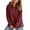 Wine, variant on Edvintorg Quarter Zip Women Long Sleeve Loose Casual Hoodie Fall Winter Solid Color Hooded Sweatshirt Women Clothes White S-2XL