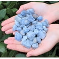 thumbnail image 2 of Blue Calcite Raw Chips: Choose oz or lb, Rough Natural Blue Calcite 0.5 - 1.25", 2 of 10