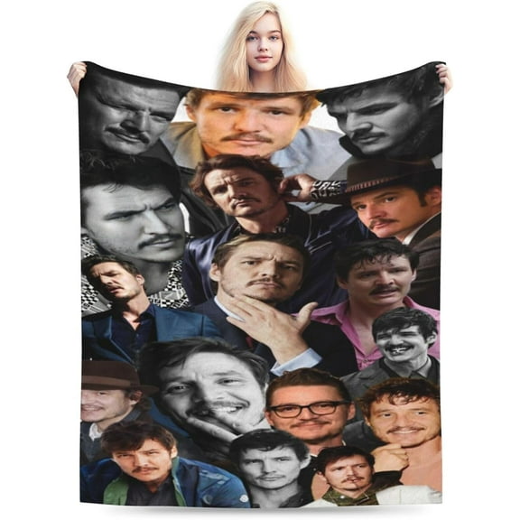 Blanket Pedro Pascal Soft and Comfortable Wool Fleece Throw Blankets Gift for Home Decoration Sofa Office car Camping Yoga Travel Home Decoration Cozy Plush Beach