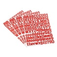 thumbnail image 1 of Unique Bargains Vinyl Self Adhesive Letter Number Sticker Decal Kit, Red 126 Piece 4 Sheets, 1 of 5