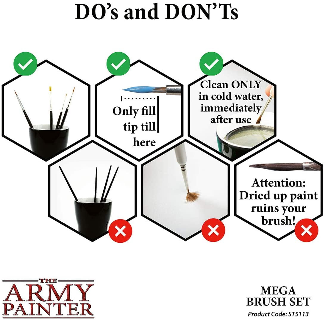 The Army Painter Wargamer Mega Brush Set