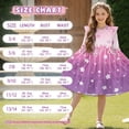 thumbnail image 6 of FKELYI Gradient Pink Cherry Fish Scale Print Girls Ruffle Sleeve Dress A Line Twirly Dress for Kids Midi Soft Fall Dresses Patchwork Playwear Sundress, 13-14 Y, 6 of 6