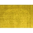 thumbnail image 1 of Ahgly Company Indoor Rectangle Abstract Yellow Contemporary Area Rugs, 4' x 6', 1 of 4