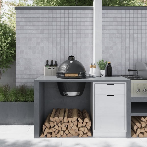 Splendor 11.81 in. x 11.81 in. Matte Gray Porcelain Mosaic Wall and Floor Tile (10.65 sq. ft./case) (11-pack)