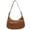Brown, variant on Moontgen Crescent Bag for Women with Inner Pocket Hobo Bag Zipper Handbag for Work(black)