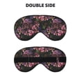 thumbnail image 2 of Naloa Orchids Flowers Print Sleep Mask for Sleeper, Light Blocking Sleeping Eye Mask for Women Men, Eye Shade with Adjustable Strap for Travel, Nap,Meditation, 2 of 7