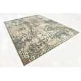 thumbnail image 2 of Unique Loom 3138723 Vintage Distressed Traditional Area Rug, 8' x 10', Gray/Beige, 2 of 5
