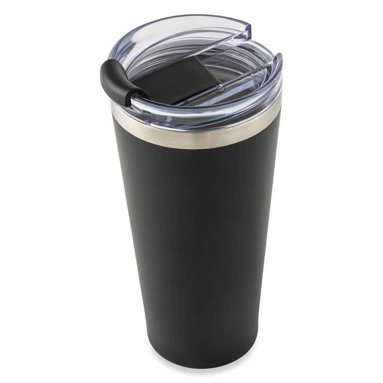 (4 pack) Mainstays 20oz Stainless Steel Tumbler, Black