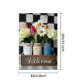 thumbnail image 4 of JOOCAR Linen Garden Flag with Mason Jar Flower Design for Spring Summer Home Outdoor Garden Yard Door Decor 12x18 inch, 4 of 5