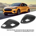thumbnail image 3 of Rearview Mirror Cover, 1 Pair Bright   Door Side Mirror Shell Carbon Fiber Scratch   for  Mach-E for Left Right Hand Drive, 3 of 8
