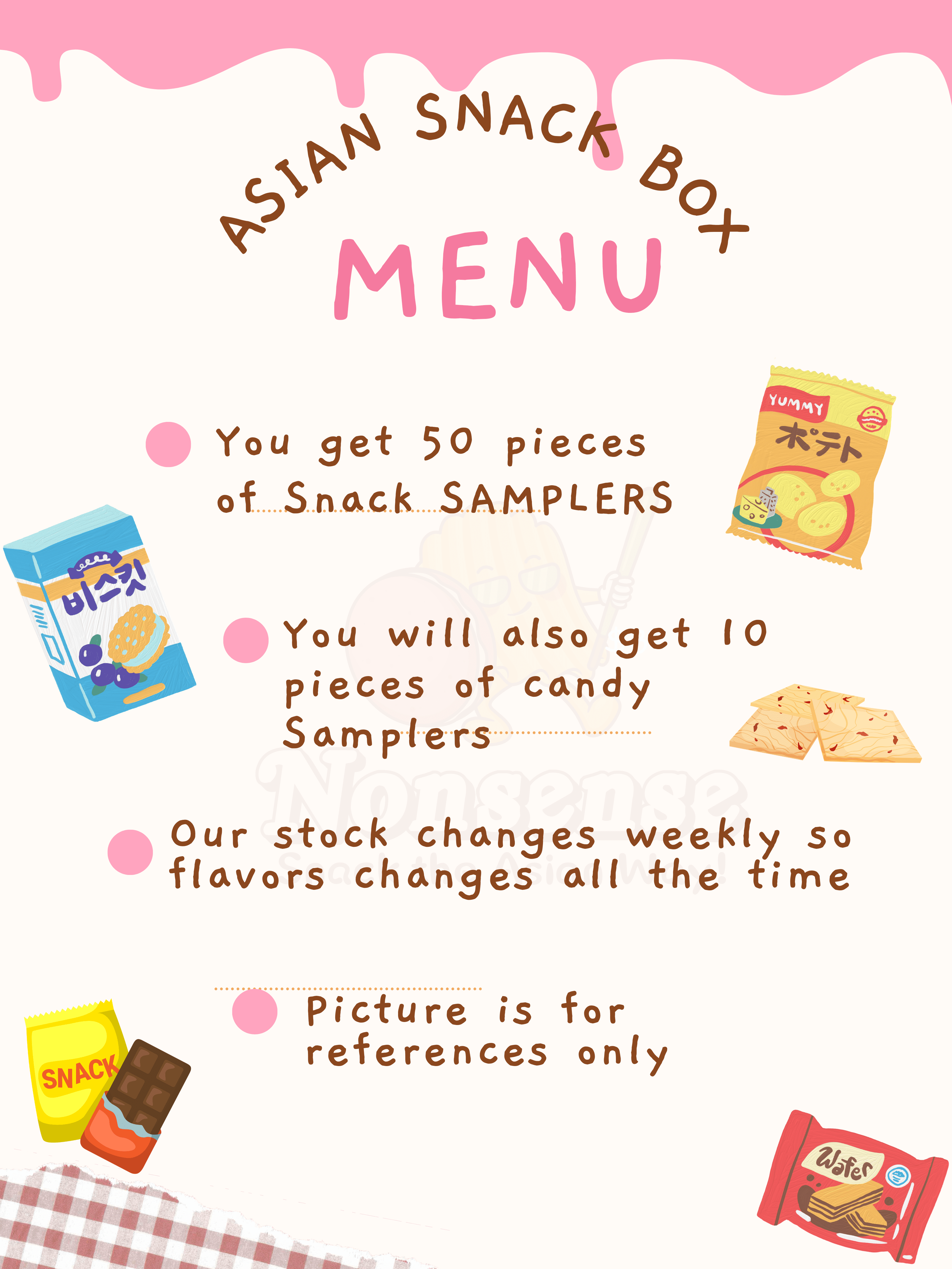 50 Pieces Snacks Lover Snack Variety Asian Snack Box Japanese Korean Chinese, Asian Treats