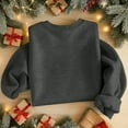 thumbnail image 5 of Christmas T-Shirts And Sweatshirts, Women'S Sweatshirts, Long-Sleeved Pullover Sweatshirts, Women'S Long-Sleeved Tops, Fashion Print Design, Comfortable Wear,Dark Gray,XL, 5 of 5