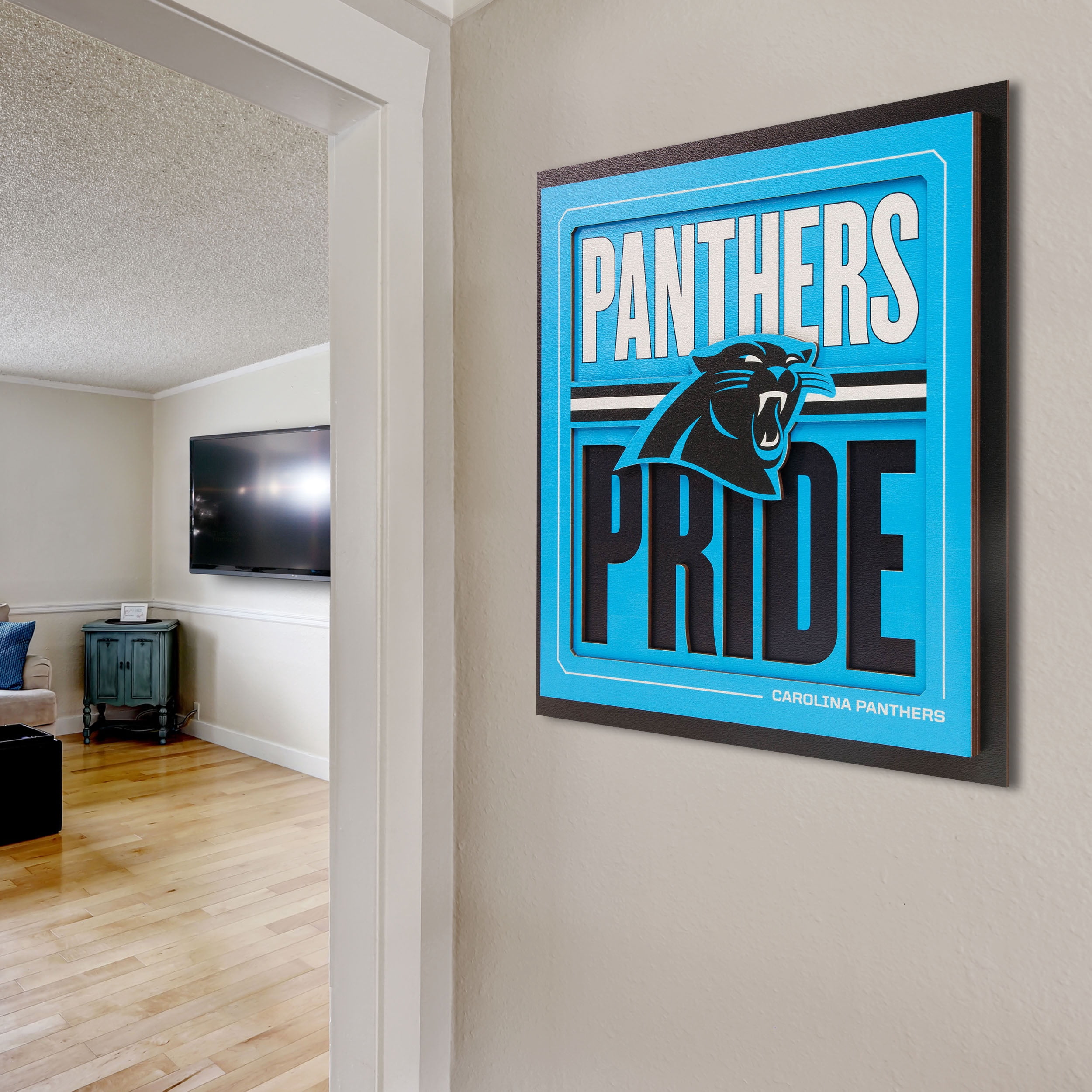 IDNA Carolina Panthers 12" x 12" Slogan Series 3D Wall Art