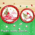 thumbnail image 5 of 80 PCS Christmas Paper Plates and Napkins Sets, Tree Plates and Napkins for Christmas Party Dinner, Xmas Winter Decorations, 5 of 7