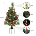 thumbnail image 3 of EWASWON Christmas LED Battery Operated Christmas Tree Stake - Sturdy Tripod, Realistic Artificial Outdoor Yard Decor with Multi-Color Lighting Modes (Batteries Not Included), 3 of 5