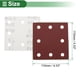 thumbnail image 4 of 50 Pcs Papel de Lija Rectangular 8 Agujeros 120 Grano Hojas de Lijado para Reacondicionamiento Automotriz y Trabajos en Madera, 4 of 7
